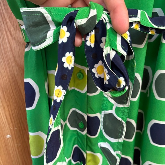 Trina Turk silk sunglasses print Midi Dress - Picture 3 of 9